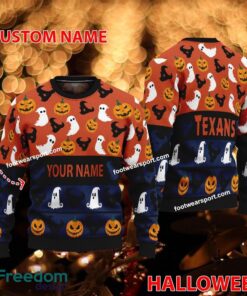 Houston Texans Personalized Halloween Ugly Xmas Sweater Gift For Men And Women