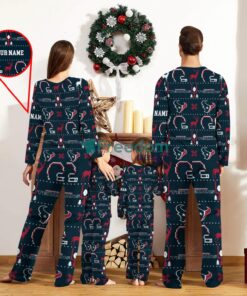 Houston Texans Sport Team Logo Pajamas Set Family Christmas Gift Custom Name Special Gift Product Photo 2