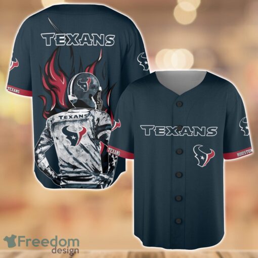 Houston Texans Wave Player Baseball Jersey Shirt For Team Product Photo 1