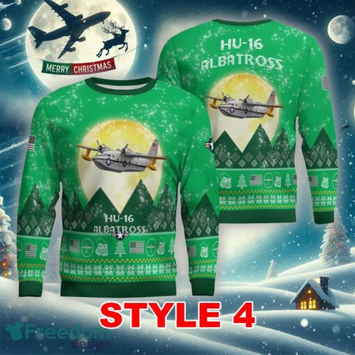 HU-16 Albatross HU16 Aircraft Moonlight Multi Color Ugly Xmas Sweater Gift For Men And Women - HU-16 Albatross HU16 Aircraft Moonlight Ugly Christmas Sweater_26