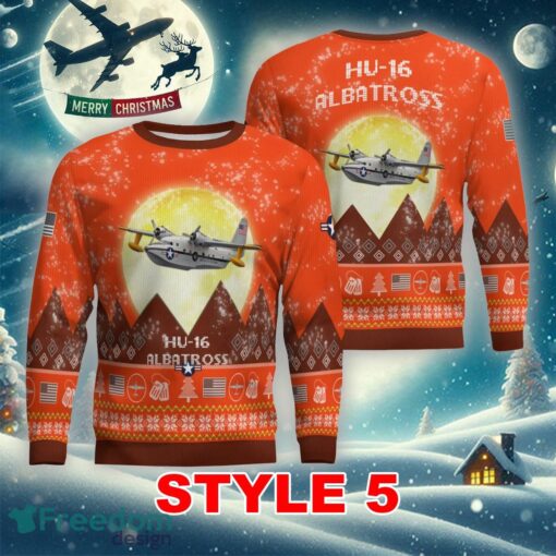 HU-16 Albatross HU16 Aircraft Moonlight Multi Color Ugly Xmas Sweater Gift For Men And Women - HU-16 Albatross HU16 Aircraft Moonlight Ugly Christmas Sweater_41