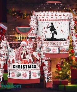 I was Born to Kill Christmas Elfen Lied Knitted Christmas Sweater Gift For Adult