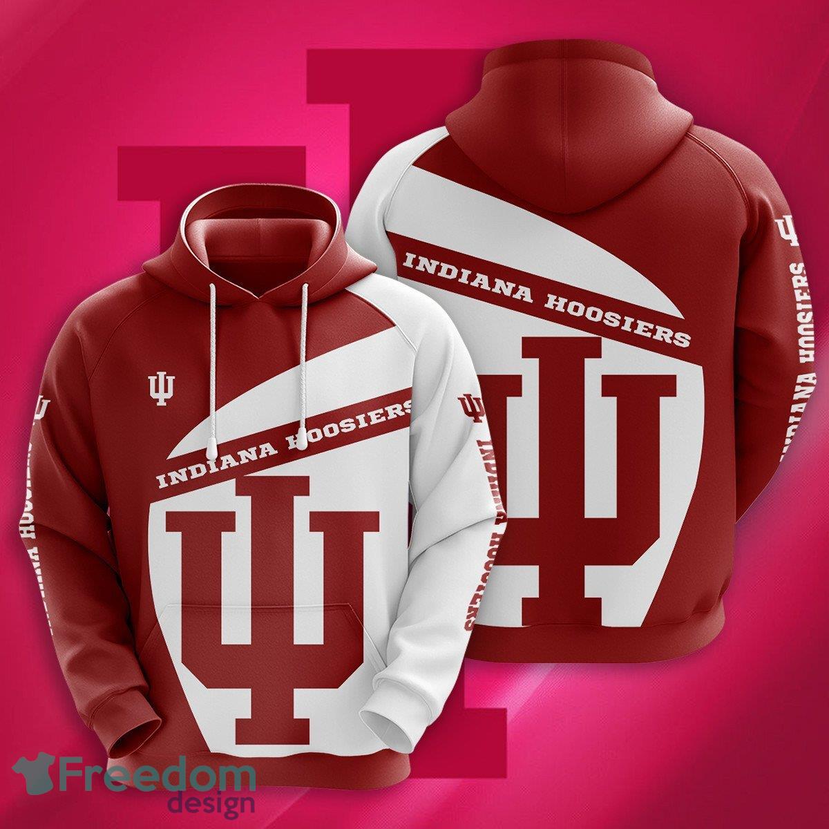 Indiana Hoosiers 3D Hoodie For Fans New Trending All OVer Print - Indiana Hoosiers 3D Hoodie For Fans New Trending All OVer Print