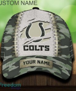 Indianapolis Colts 3D Hat And Cap Beach Design Camo Green For Fans Gift Custom Name