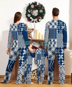 Indianapolis Colts Pajamas Set Christmas snowflake pattern Cute Pajamas For Family Christmas Gift Ideas Custom Name Product Photo 2