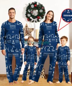 Indianapolis Colts Sport Team Logo Pajamas Set Family Christmas Gift Custom Name Special Gift