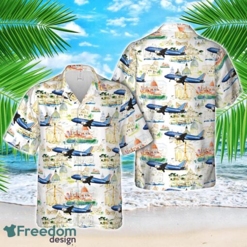 Italy ITA Airways Airbus A319-111 Hawaiian Shirt 3D Printed Beach Lover Gift Product Photo 1