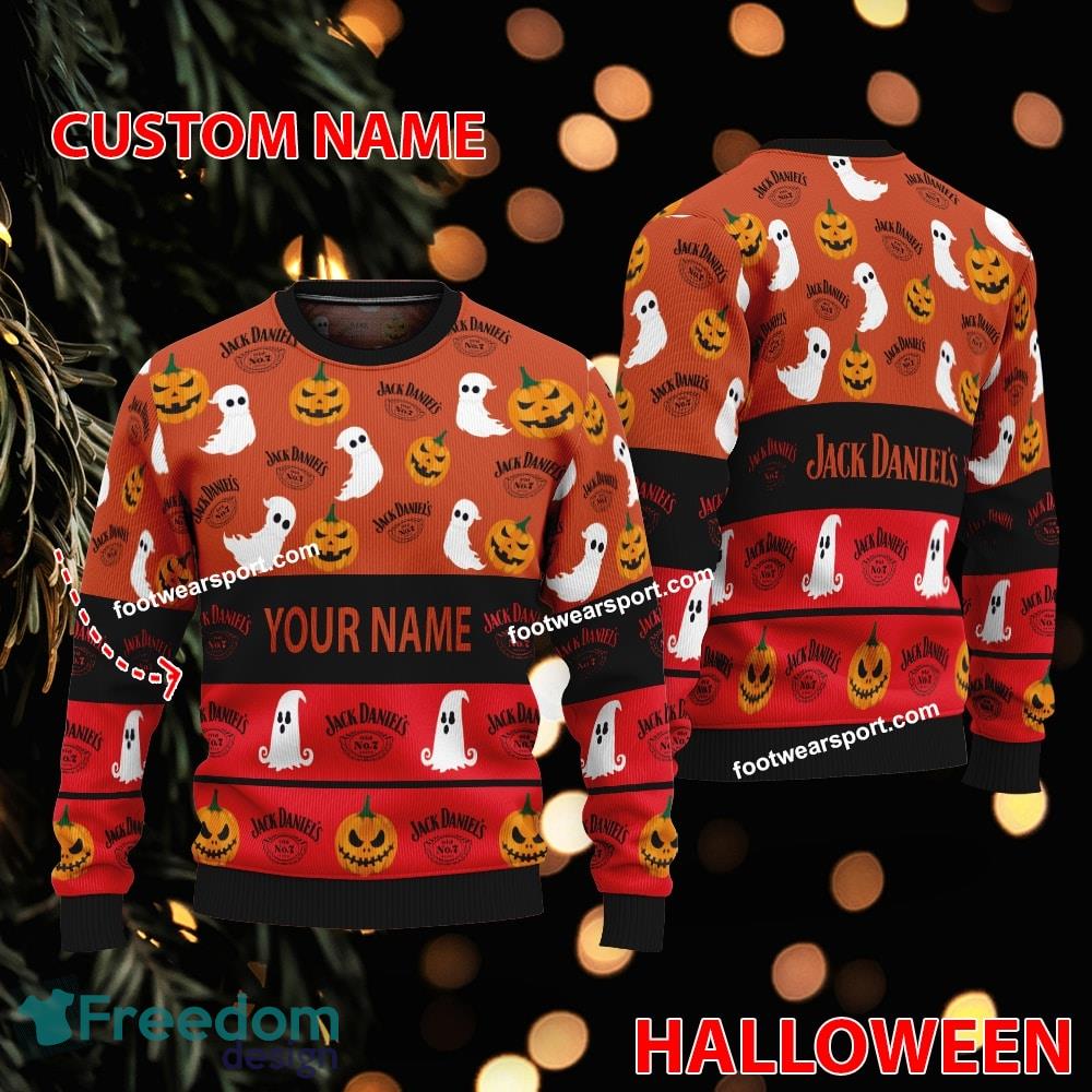 Jack Daniel Whiskey Custom Name Halloween Ugly Xmas Sweater AOP Gift For Men And Women image Jack Daniel Whiskey Custom Name Halloween Ugly Xmas Sweater AOP Gift For Men And Women - Jack Daniel Whiskey Custom Name Halloween Ugly Xmas Sweater AOP Gift For Men And Women