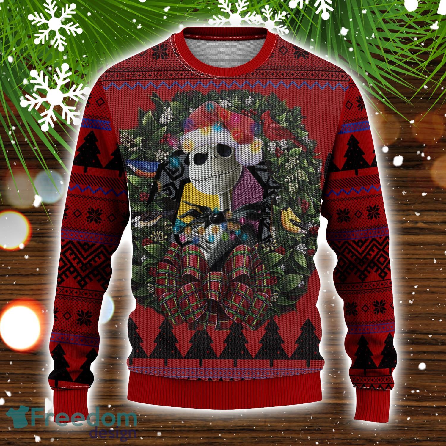Jack Skellington Nightmare Before Christmas Mc Ugly Christmas Sweater Christmas Gift For Men And Women image Jack Skellington Nightmare Before Christmas Mc Ugly Christmas Sweater Christmas Gift For Men And Women Product Photo 1