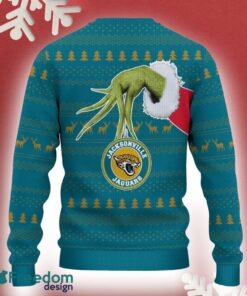 Jacksonville Jaguars Grinch Driving Funny 3D Ugly Christmas Sweater For Men Women - Jacksonville Jaguars Christmas Sweater Grinch Driving Photo 3
