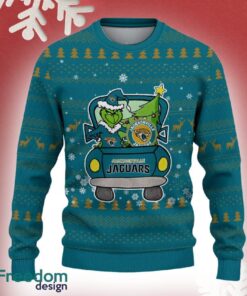 Jacksonville Jaguars Grinch Driving Funny 3D Ugly Christmas Sweater For Men Women