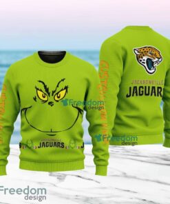 Jacksonville Jaguars NFL Ginch Face Funny Custom Name Ugly Sweater Merry Chistmas Gift For Fans
