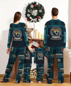 Jacksonville Jaguars Pajamas Set Gift For Family Custom Name Football Team Christmas Holiday Gift Product Photo 2