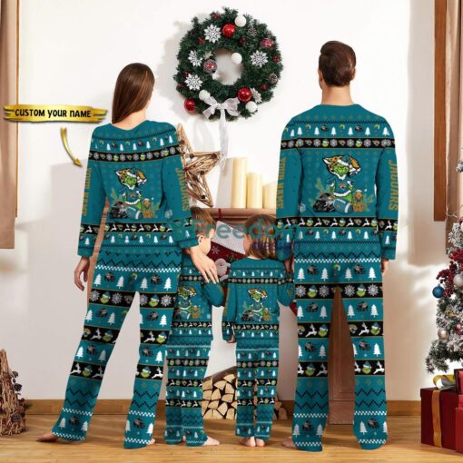 Jacksonville Jaguars Pajamas Sport Team Pajama Set Christmas Gift For Family Custom Name Unique Gift Product Photo 2