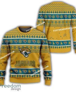 Jacksonville Jaguars Xmas Pattern Ugly Christmas Sweater Gift Holidays