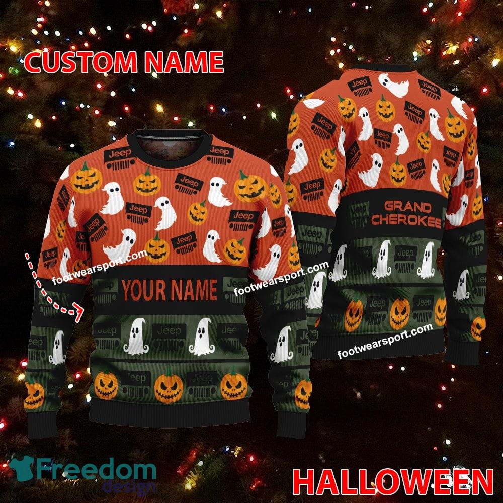 Jeep Grand Cherokee Car Racing Personalized Logo Pattern Ugly Christmas 3D Sweater For Fans image Jeep Grand Cherokee Car Racing Personalized Logo Pattern Ugly Christmas 3D Sweater For Fans - Jeep Grand Cherokee Car Racing Personalized Logo Pattern Ugly Christmas 3D Sweater For Fans