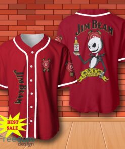 Jim Beam Halloween Jack Skellington Nightmare Baseball Jersey for All Genders