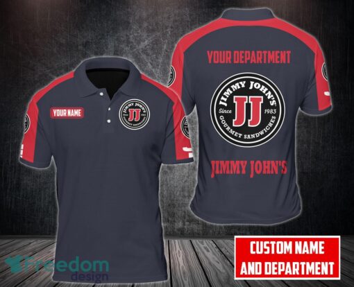 Jimmy John's Custom Name 3D Polo Shirt Golf Lover Gift Product Photo 1