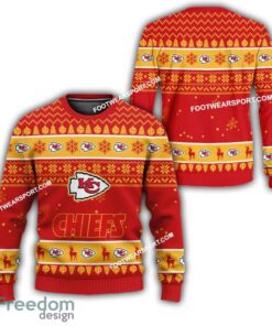 Kansas City Chiefs Logo Pattern Ugly Christmas Sweater For Fans