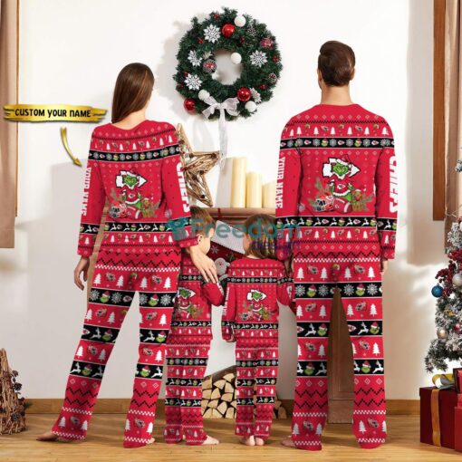 Kansas City Chiefs Pajamas Sport Team Pajama Set Christmas Gift For Family Custom Name Unique Gift Product Photo 2