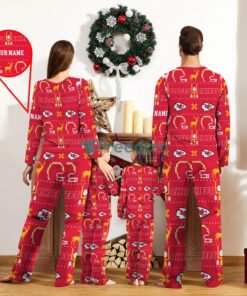 Kansas City Chiefs Sport Team Logo Pajamas Set Family Christmas Gift Custom Name Special Gift Product Photo 2