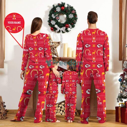 Kansas City Chiefs Sport Team Logo Pajamas Set Family Christmas Gift Custom Name Special Gift Product Photo 2