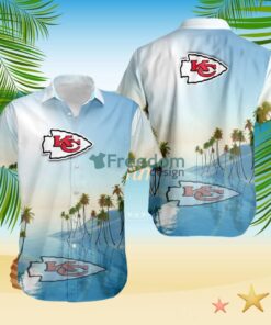 Kansas City Chiefs Tropical Beach Blue Hawaiian Shirt