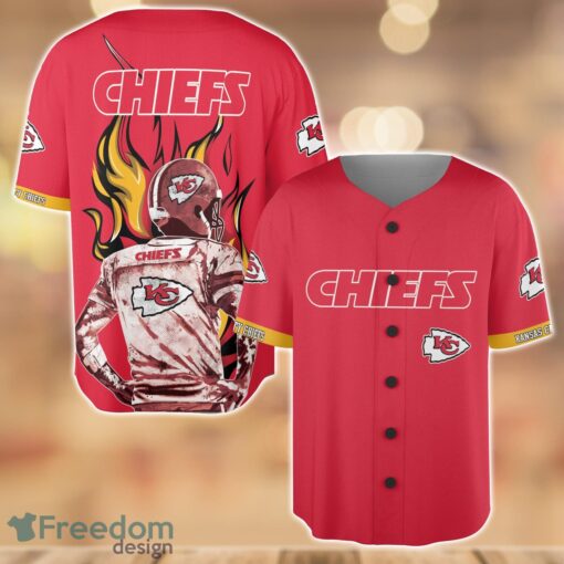 Kansas City Chiefs Wave Player Baseball Jersey Shirt For Team Product Photo 1