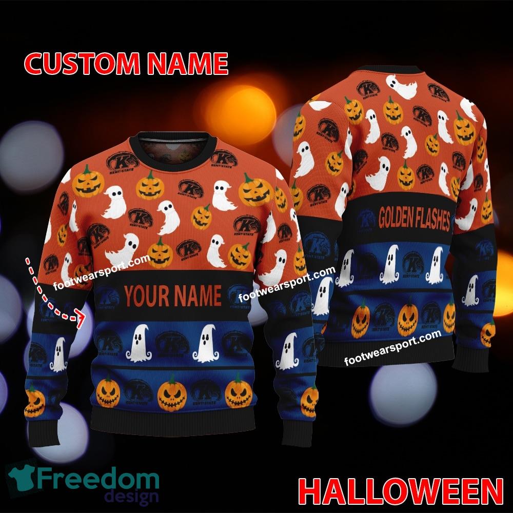 Kent State Golden Flashes Personalized Halloween Ugly Christmas Sweater Gift Holidays image Kent State Golden Flashes Personalized Halloween Ugly Christmas Sweater Gift Holidays - Kent State Golden Flashes Personalized Halloween Ugly Christmas Sweater Gift Holidays