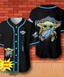 Keystone Light Baby Yoda Baseball Jersey for All Genders