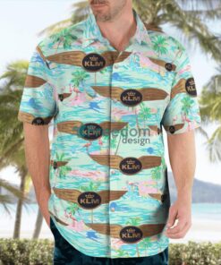 KLM Royal Dutch Airlines Pilot Wing Hawaiian Shirt Product Photo 4