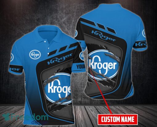 Kroger Team Working Shirt Custom Name 3D Polo Shirt Golf Polo Product Photo 1