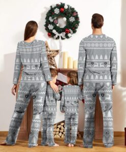 Las Vegas Raiders Custom Name Christmas Reindeer Pajamas Set Christmas Gifts For Family Pajamas Gift Product Photo 2