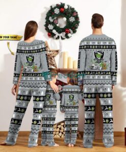 Las Vegas Raiders Pajamas Sport Team Pajama Set Christmas Gift For Family Custom Name Unique Gift Product Photo 2