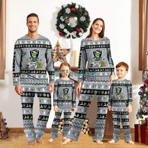 Las Vegas Raiders Pajamas Sport Team Pajama Set Christmas Gift For Family Custom Name Unique Gift Product Photo 1