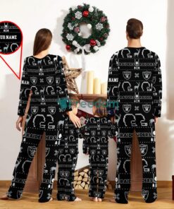 Las Vegas Raiders Sport Team Logo Pajamas Set Family Christmas Gift Custom Name Special Gift Product Photo 2