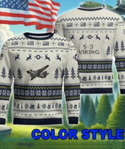 Limited Edition S-3 Viking S3 Ugly Christmas Aircraft Sweater For Veteran - S-3 Viking S3 Ugly Christmas Aircraft Sweater Photo 2