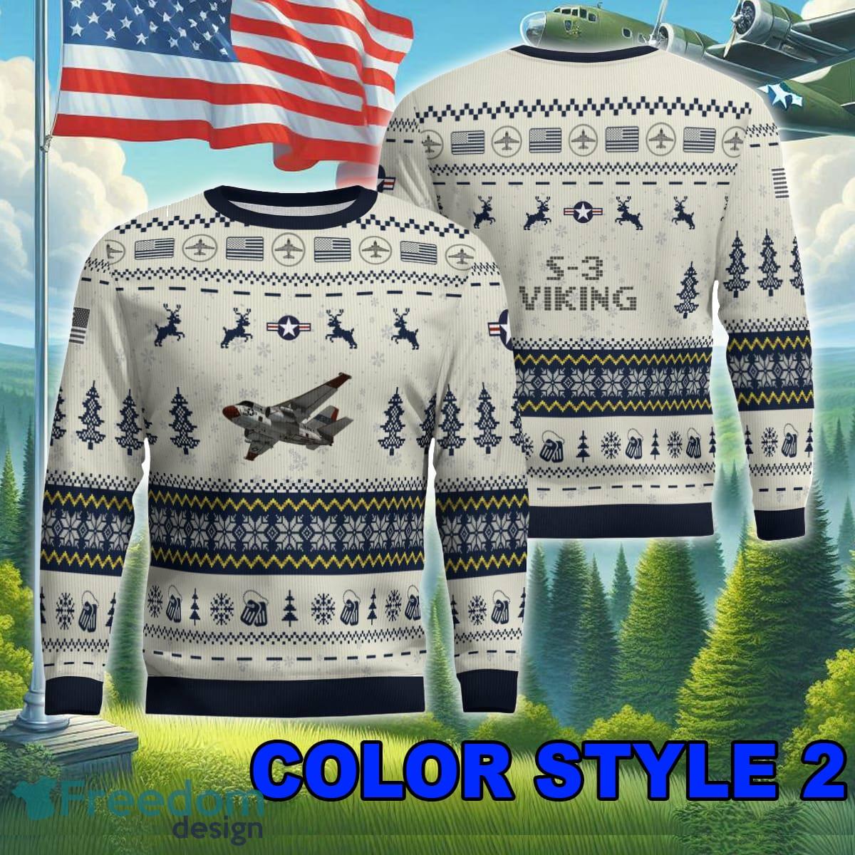 Limited Edition S 3 Viking S3 Ugly Christmas Aircraft Sweater For Veteran image Limited Edition S-3 Viking S3 Ugly Christmas Aircraft Sweater For Veteran - S-3 Viking S3 Ugly Christmas Aircraft Sweater Photo 2