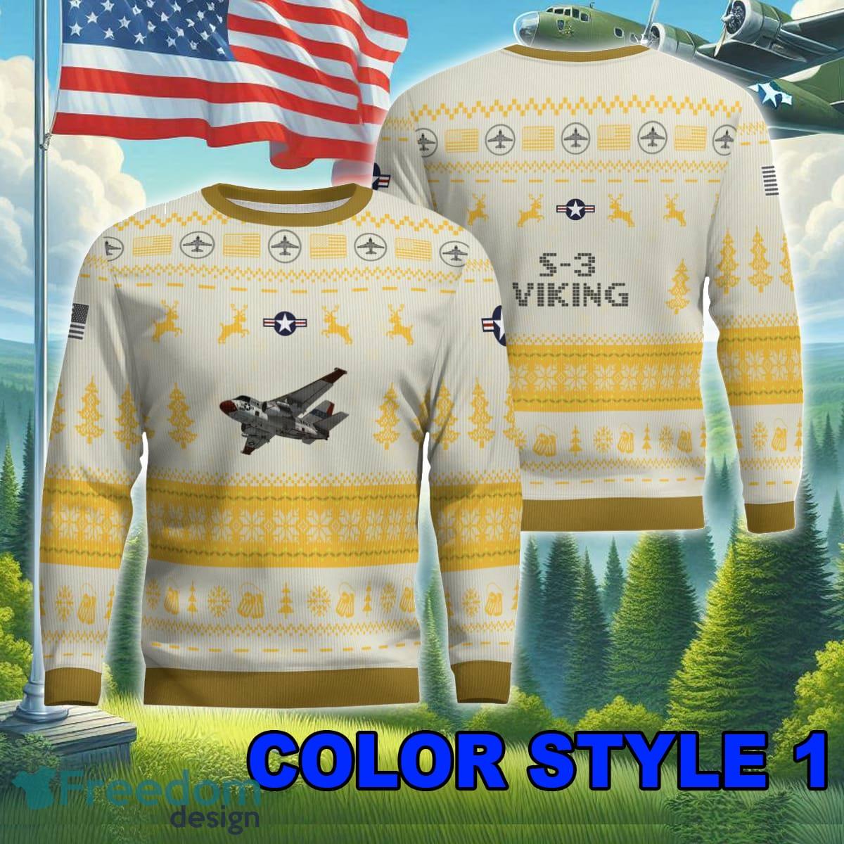 Limited Edition S 3 Viking S3 Ugly Christmas Aircraft Sweater For Veteran image Limited Edition S-3 Viking S3 Ugly Christmas Aircraft Sweater For Veteran - S-3 Viking S3 Ugly Christmas Aircraft Sweater Photo 1