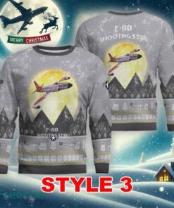 Lockheed P-80 Shooting Star P80 F80 Aircraft Moonlight Multi Color Ugly Christmas 3D Sweater Gift For Men And Women - Lockheed P-80 Shooting Star P80 F80 Aircraft Moonlight Ugly Christmas Sweater_21