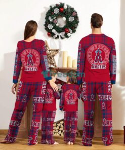 Los Angeles Angels Custom Name Pajamas Set For Family Sport Team Pajamas Christmas Gift Product Photo 2