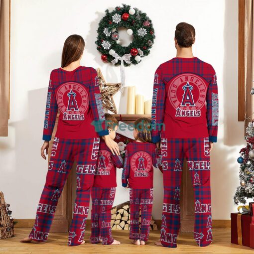 Los Angeles Angels Custom Name Pajamas Set For Family Sport Team Pajamas Christmas Gift Product Photo 2