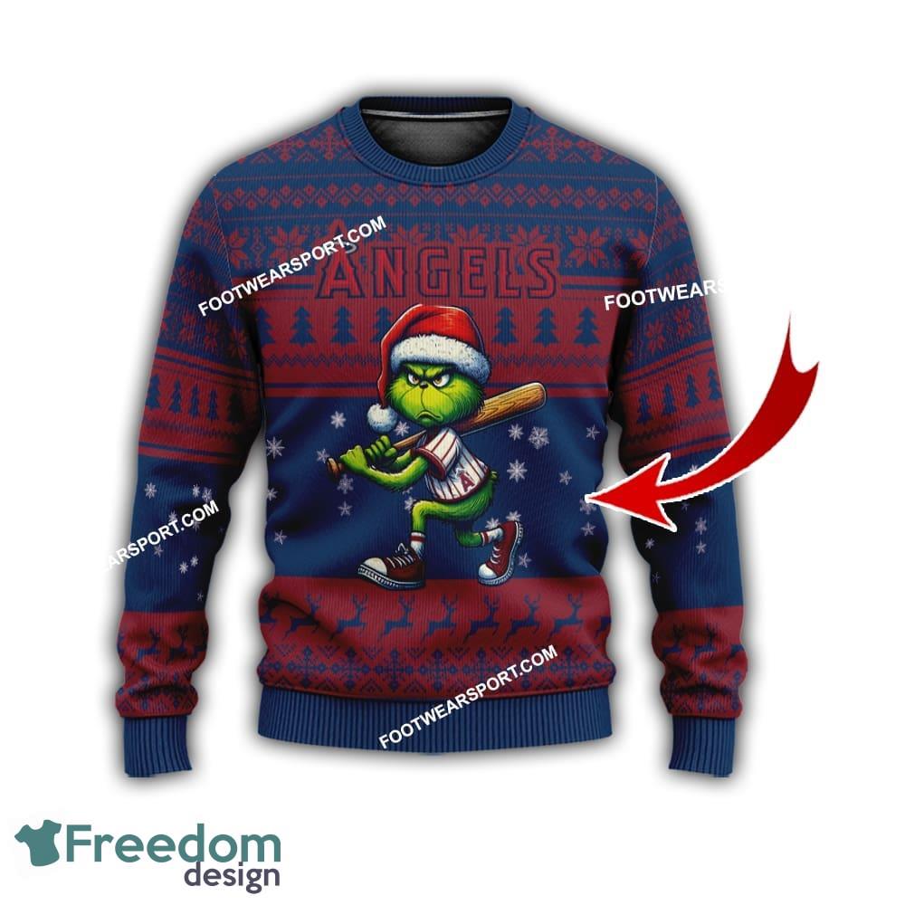 Los Angeles Angels Grinch Design Ugly Christmas Sweater Gift For Men And Women image Los Angeles Angels Grinch Design Ugly Christmas Sweater Gift For Men And Women - Los Angeles AngelsMulti Grinch Ugly Christmas Sweater Gift Adult Photo 1