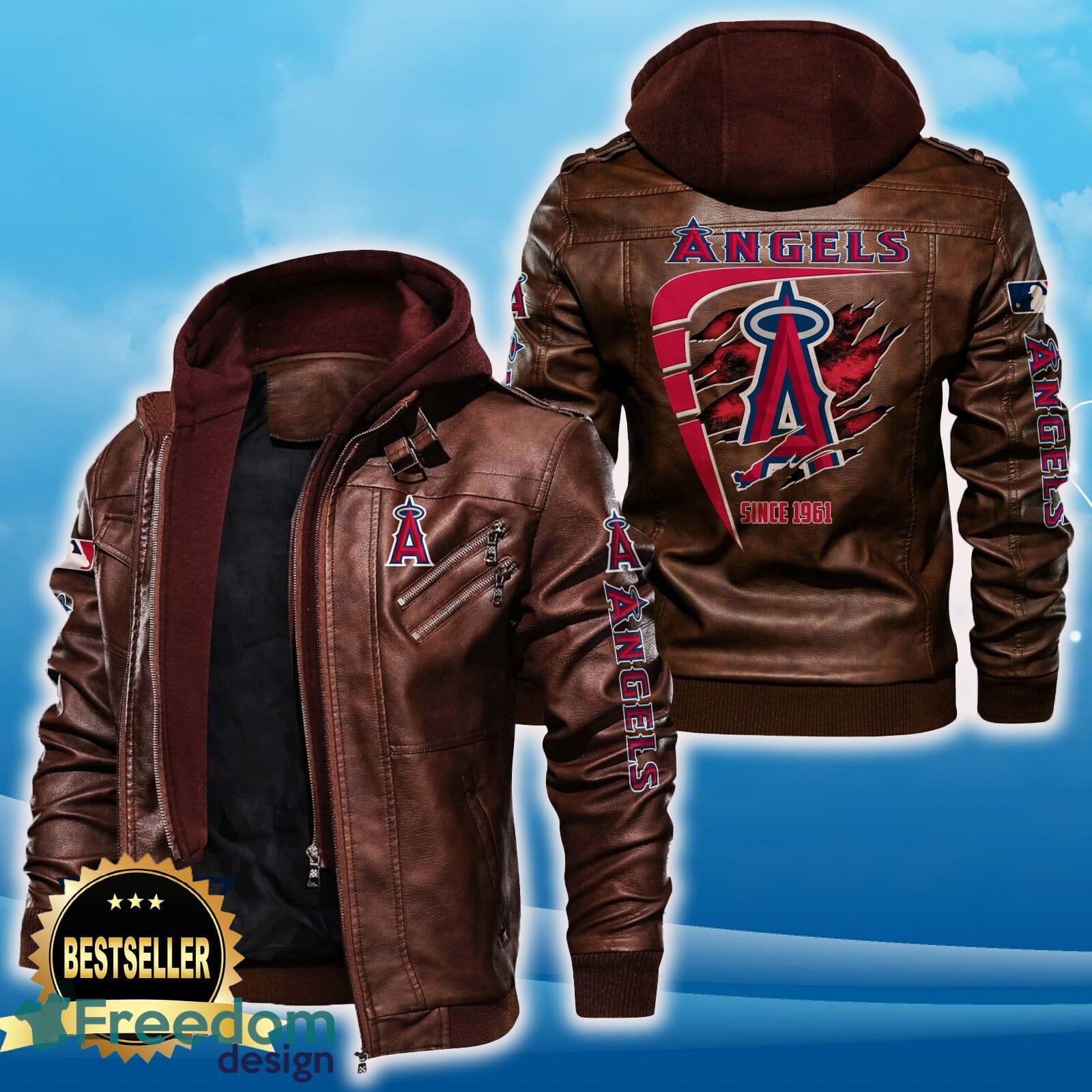 Los Angeles Angels Leather Jacket Black And Brown Color For Men And Women Gift Fans All OVer Print Gift Fans image Los Angeles Angels Leather Jacket Black And Brown Color For Men And Women Gift Fans All OVer Print Gift Fans - Los Angeles Angels Leather Jacket_2