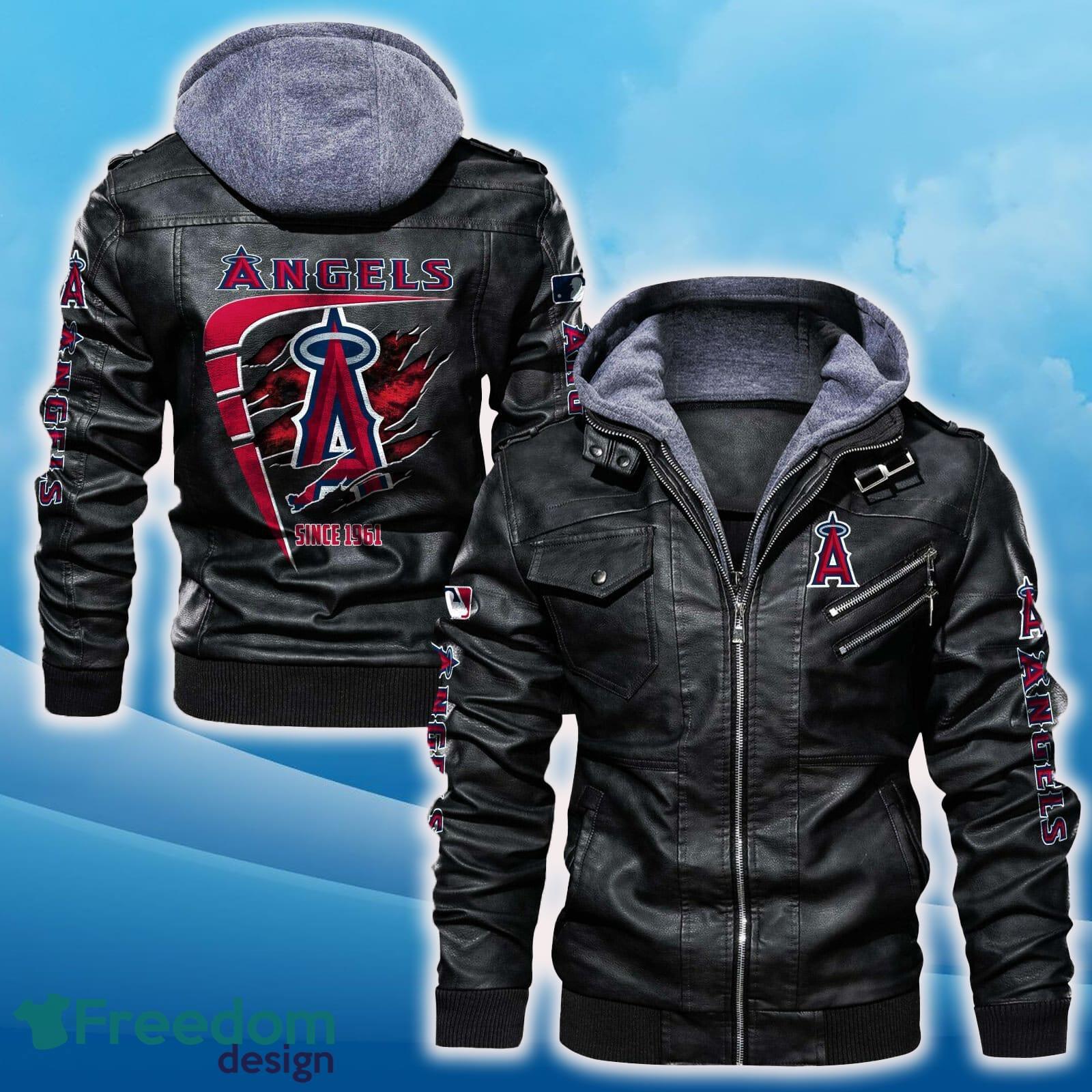 Los Angeles Angels Leather Jacket Black And Brown Color For Men And Women Gift Fans All OVer Print Gift Fans image Los Angeles Angels Leather Jacket Black And Brown Color For Men And Women Gift Fans All OVer Print Gift Fans - Los Angeles Angels Leather Jacket_1