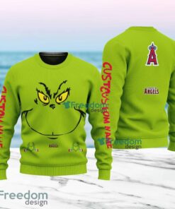 Los Angeles Angels MLB Ginch Face Funny Custom Name Ugly Sweater Merry Chistmas Gift For Fans