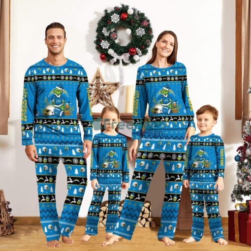 Los Angeles Chargers Pajamas Sport Team Pajama Set Christmas Gift For Family Custom Name Unique Gift Product Photo 1