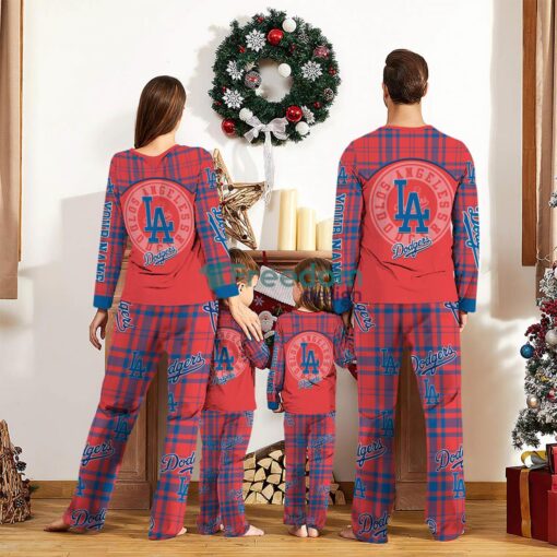 Los Angeles Dodgers Custom Name Pajamas Set For Family Sport Team Pajamas Christmas Gift Product Photo 2