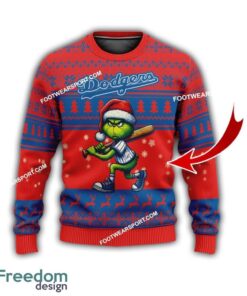 Los Angeles Dodgers Player Grinch Ugly Christmas Sweater Gift Holidays - Los Angeles DodgersMulti Grinch Ugly Christmas Sweater Gift Adult Photo 1