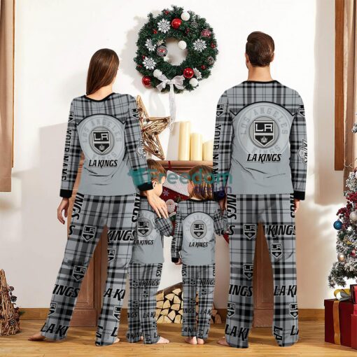 Los Angeles Kings Custom Name Pajamas Set For Family Sport Team Pajamas Christmas Gift Product Photo 2